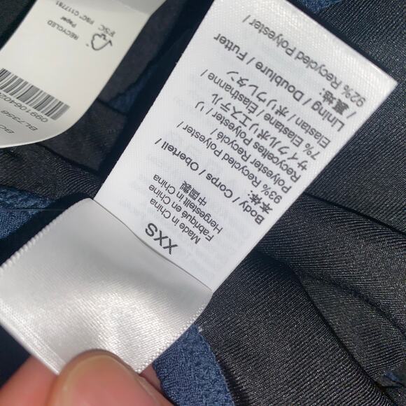 New J. Crew Blue Textured Cheeky Bikini Swim Bathing Suit Bottom Womens Size XXS - Picture 6 of 8